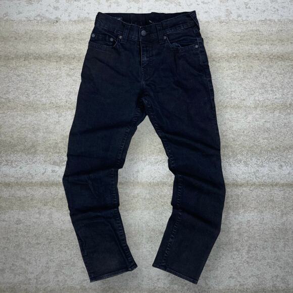 Vintage Y2K True Religion Jeans 31x31 Relaxed Slim Fit Jet Black Wash Geno Denim - Picture 2 of 7